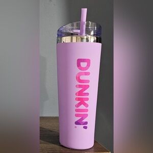 *BRAND NEW* Dunkin Donuts Stainless Steel 24 oz Pink Tumbler